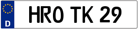 Trailer License Plate